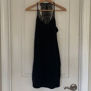 Express black knit dress